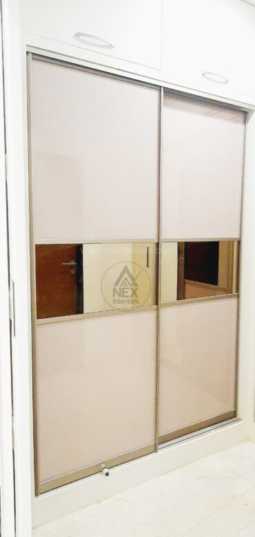 wardrobe glass sliding design