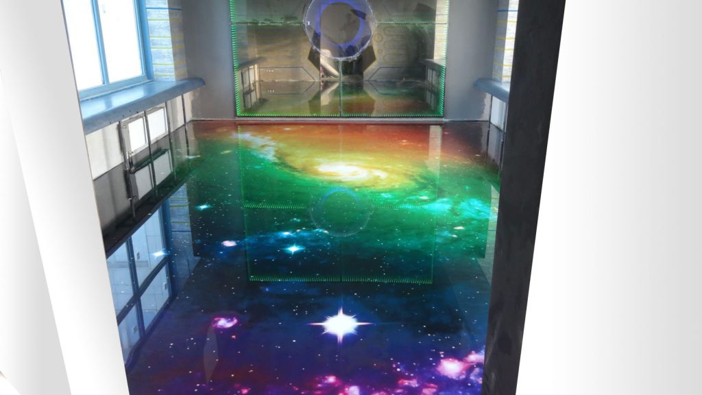 3d epoxy flooring work