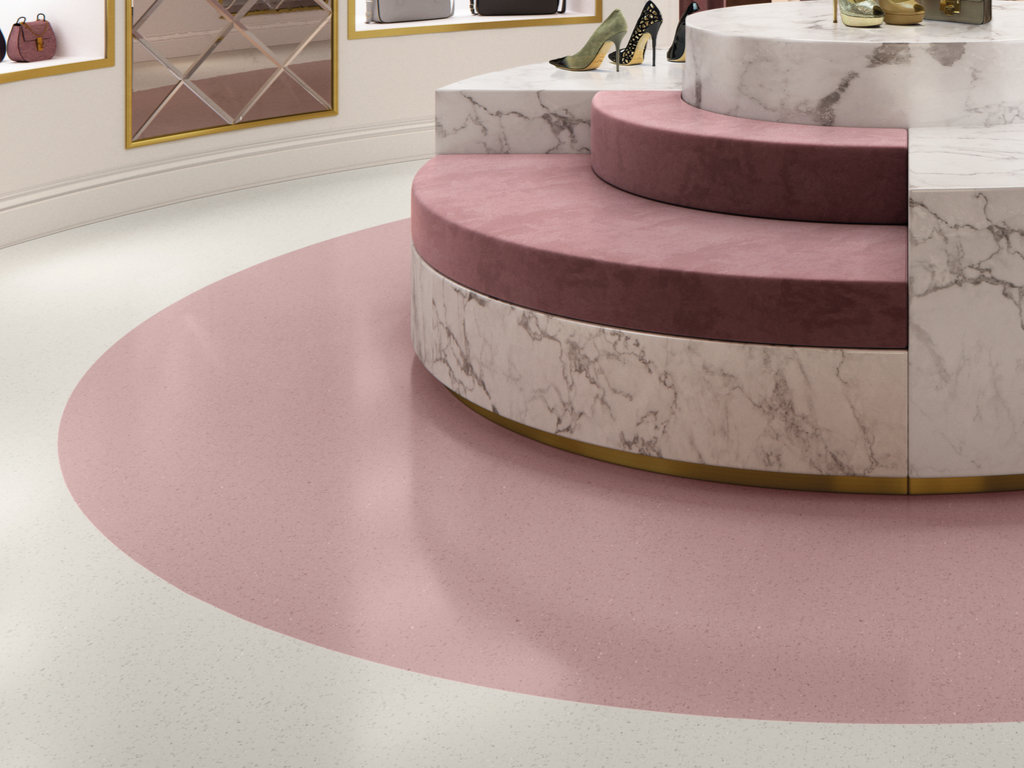 pvc flooring with glossy finish